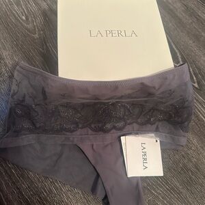 La Perla Elegant Gray Lace Panties